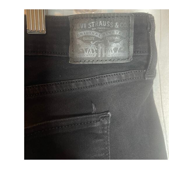 Levi 711Skinny Jeans Waterless Black Label Size 34 - Picture 5 of 10